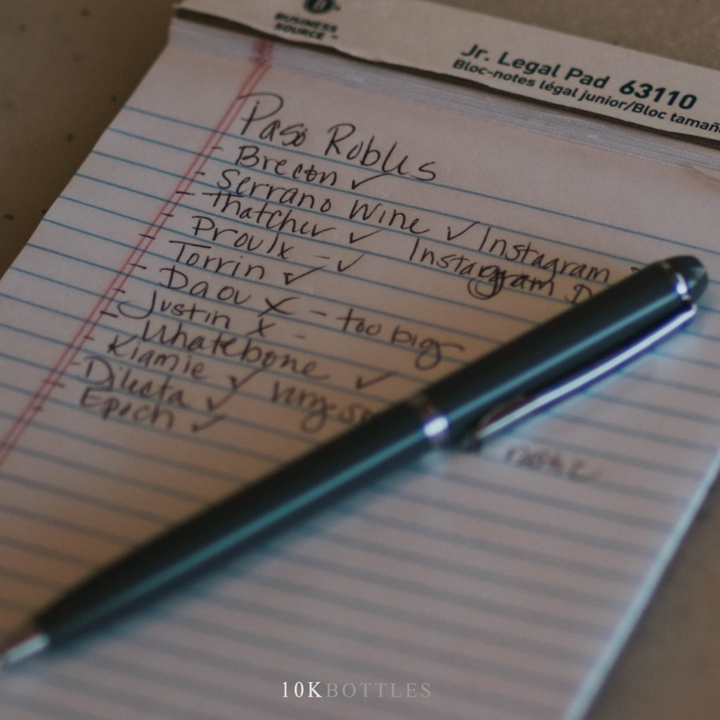 List of Paso Robles Wineries 10KBottles