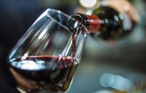 Glass of Red wine 10KBottles 1982 Bordeaux Wine Tasting
